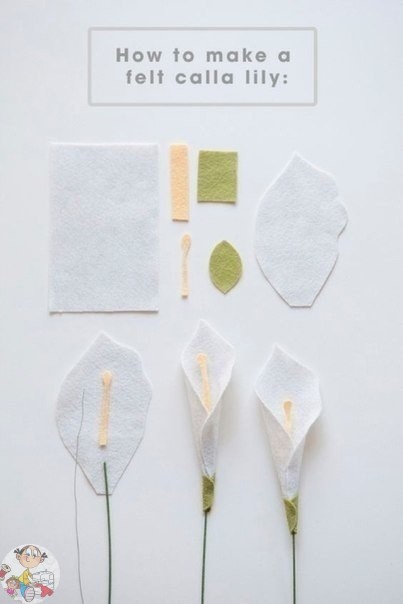 Восхитительный весенний букет из фетра