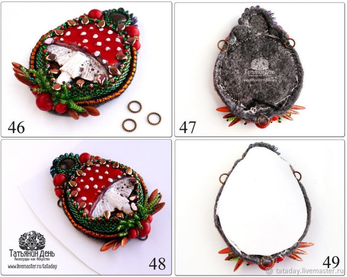 ​Создаем кулон "Мухоморчик": часть 2