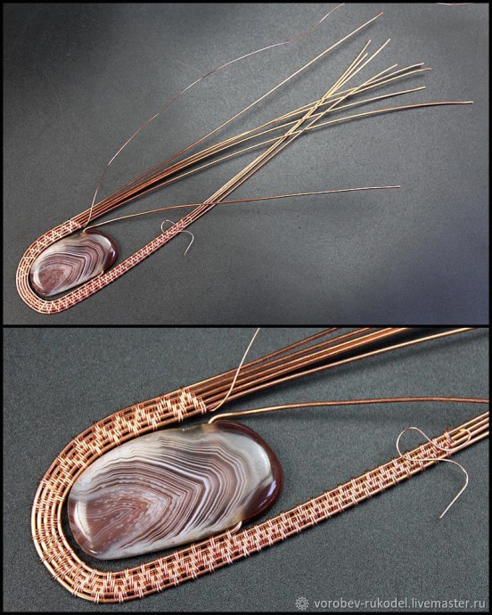 Кулон из медной проволоки Кулон из медной проволоки