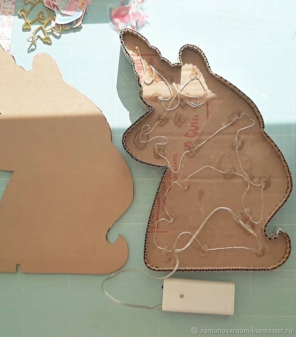 Ночник из картона "Единорожка" Ночник из картона "Единорожка"