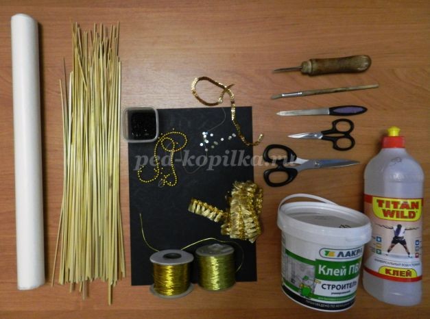 ​Цветочное панно из соломки своими руками: часть 1