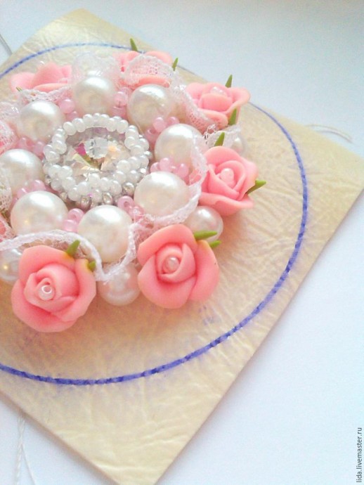 ​Делаем романтичную брошь "Грезы": часть 1