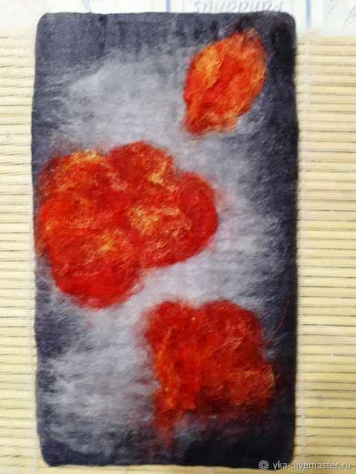 Создаем чехол для телефона методом мокрого валяния Создаем чехол для телефона методом мокрого валяния