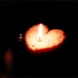 Романтичная воздушная свеча ручной работы