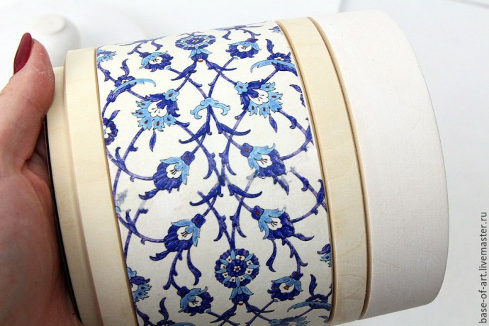 ​Мастер-класс по декупажу баночки "Португалия в сердце"