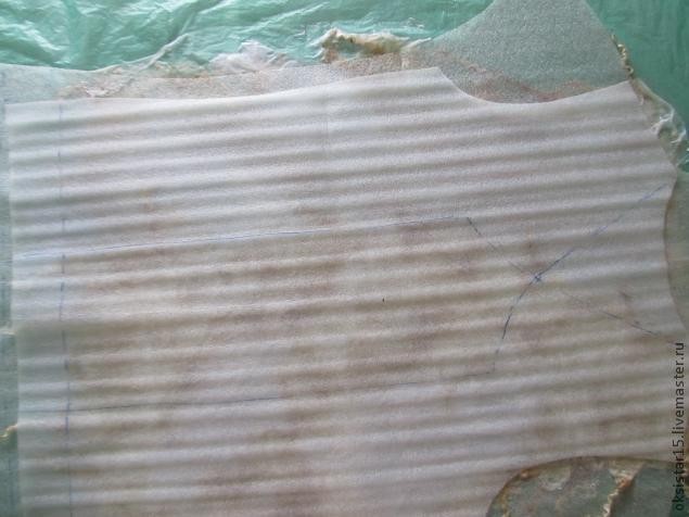 Валяние жилета в стиле "Гранж": нуно-войлок + кудри, часть 3