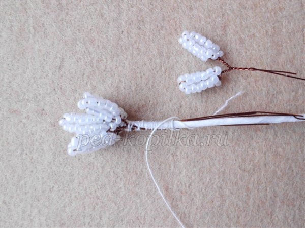 ​Цветы из бисера "Чудная фантазия": часть 3