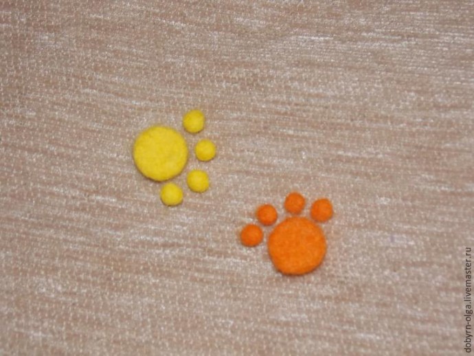 Позитивный пёс Шарик, выполненный в технике сухого и мокрого валяния: часть 5 Позитивный пёс Шарик, выполненный в технике сухого и мокрого валяния: часть 5