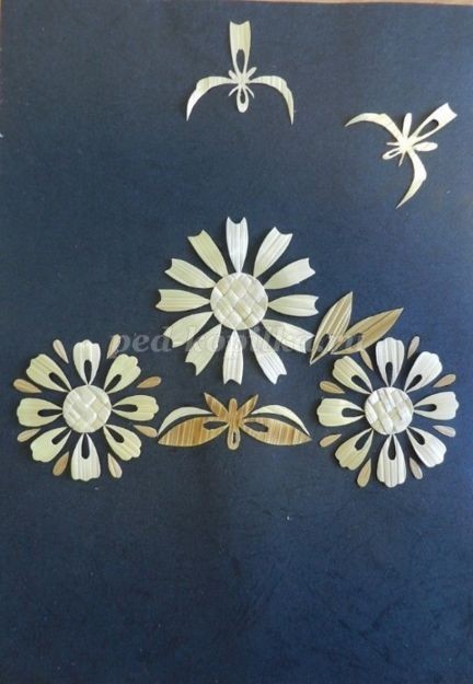 ​Панно из соломки "Гармония" своими руками: часть 3