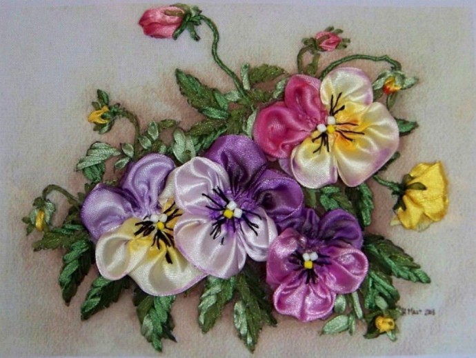 ​Идеи вышивки лентами