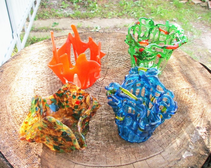 Создаем подсвечник из цветного стекла в технике фьюзинг: часть 4 Создаем подсвечник из цветного стекла в технике фьюзинг: часть 4