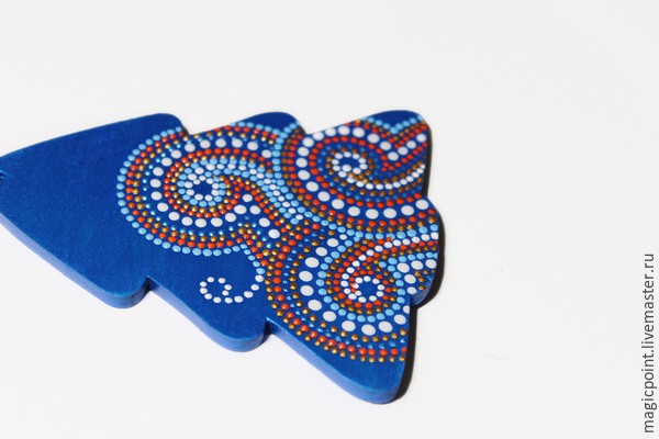 Мастер-класс по точечной росписи новогодних подвесок: часть 3