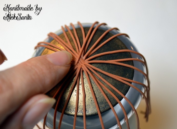 Круговое плетение из полимерной глины: часть 2