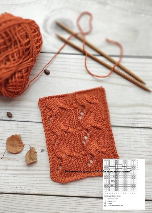 Милые узоры на спицах