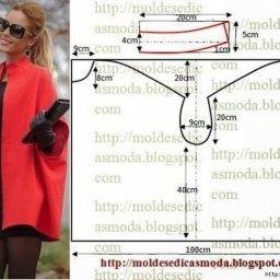 ​Пончо: простые выкройки