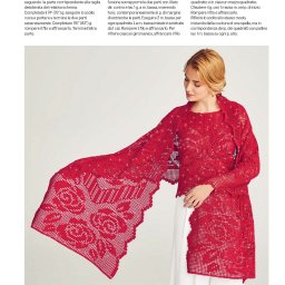 Розы филейным вязанием крючком