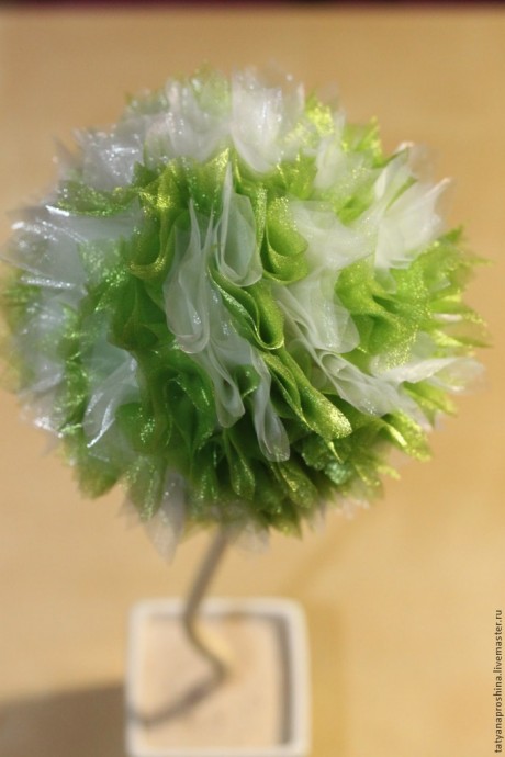 Создаем цветочный топиарий: часть 3