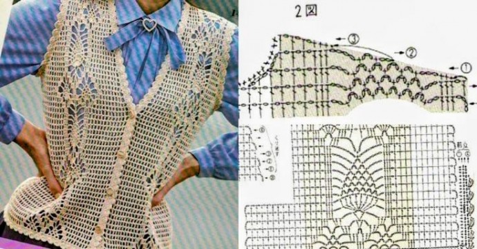 ​Вяжем нарядные жилеты