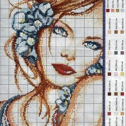 Вышиваем женские портреты