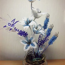 ​Цветы из бисера "Чудная фантазия": часть 1