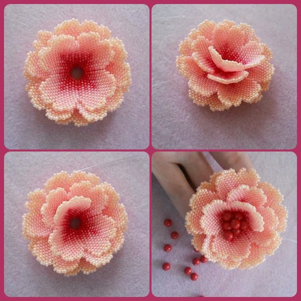 Цветы из бисера