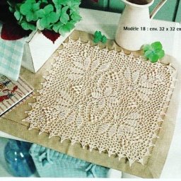 Квадратные салфетки крючком