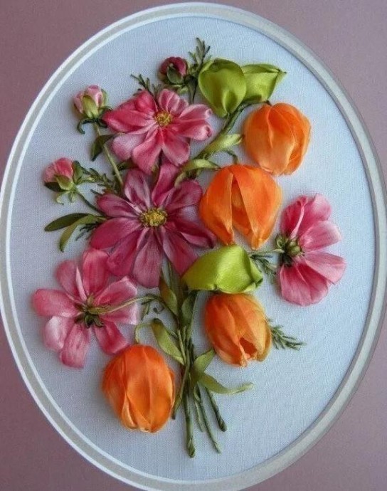 Невероятная вышивка лентами Невероятная вышивка лентами