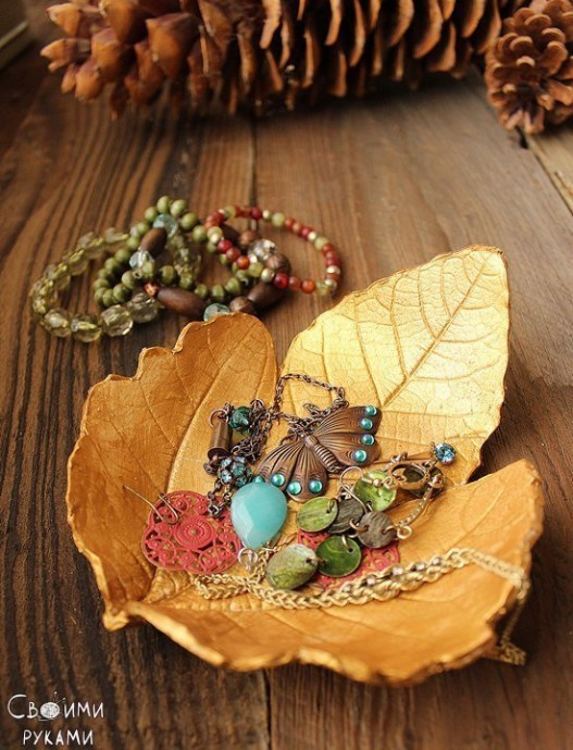 ​Осеннее блюдечко для украшений