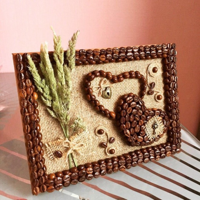 ​Панно из кофейных зерен