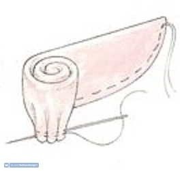 ​Роза из ткани