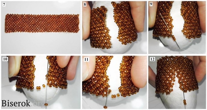 Шишка из бисера