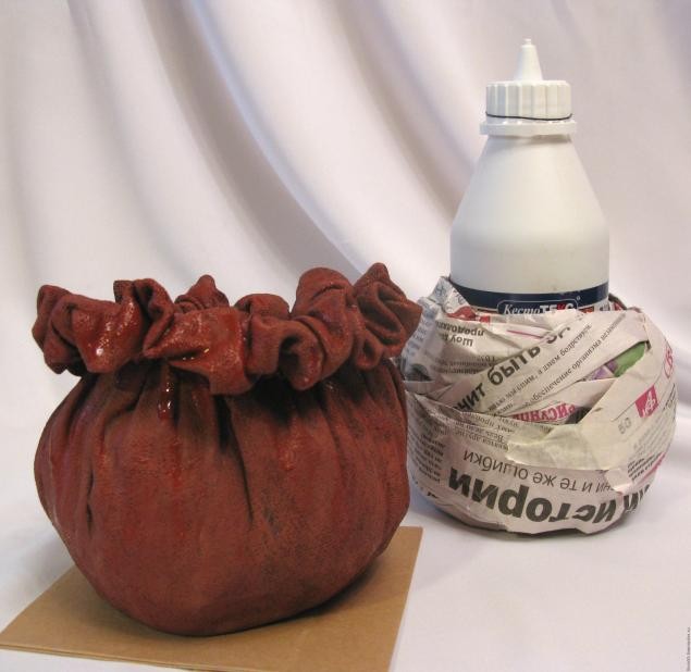 Кашпо-горшочек из ткани: часть 1 Кашпо-горшочек из ткани: часть 1