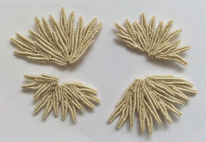 Плетеные серьги "Васильки" Плетеные серьги "Васильки"