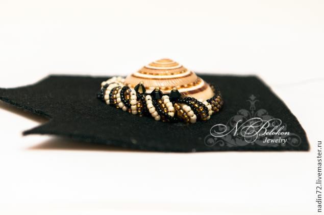 Брошь-улитка: мастер-класс, часть 2