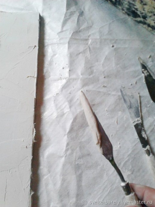 Создаем веточку розы из шпатлевки: часть 3