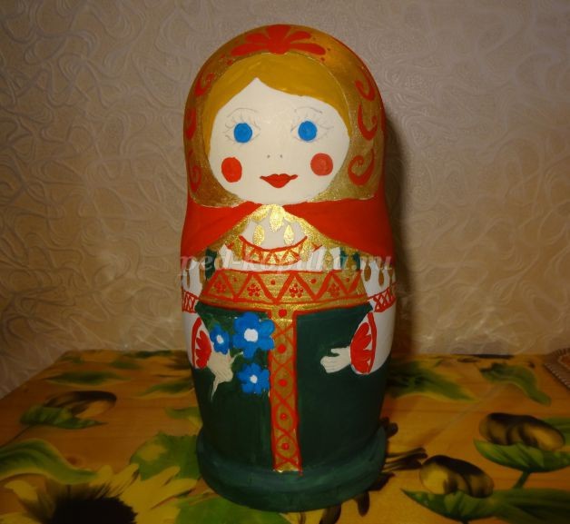 Роспись деревянной матрёшки: часть 2 Роспись деревянной матрёшки: часть 2