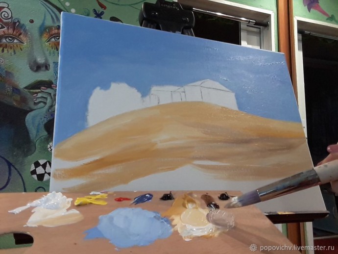 ​Рисуем итальянский пейзаж акрилом