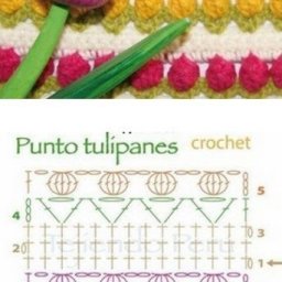 ​Цвeтные узоры кpючком