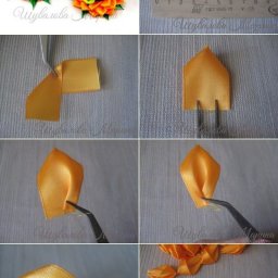 ​Цветы в технике канзаши