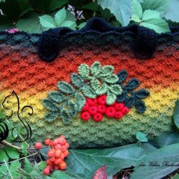 Сумочка на осень "Ветвь рябины"