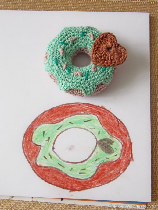Вяжем пончики по рисункам