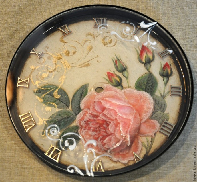 Декорирование часов с необычным стерео-эффектом: часть 6