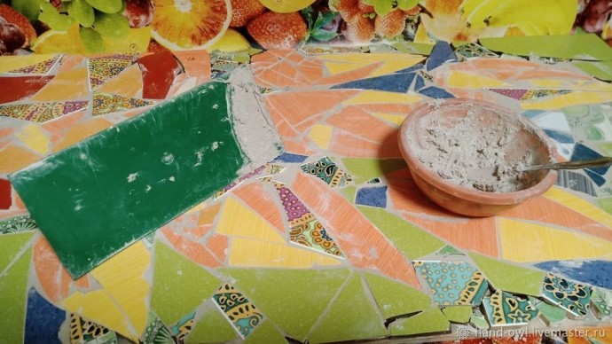 Делаем панно из битой плитки: часть 2