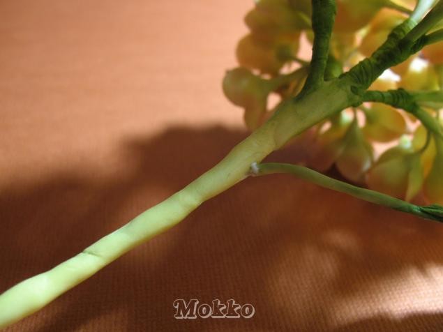 Лепим цветок гортензии из полимерной глины: часть 3