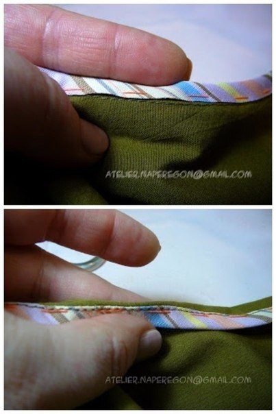 ​Обработка криволинейных срезов косой бейкой