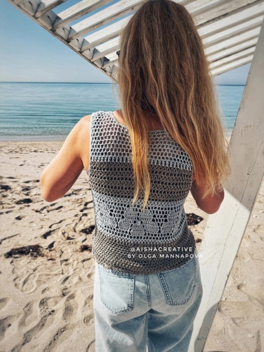 Ажурный топ