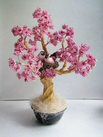 Сакура из бисера