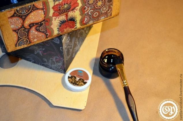 ​Коробка для чая превращается в восточную шкатулку: мастер-класс, часть 3