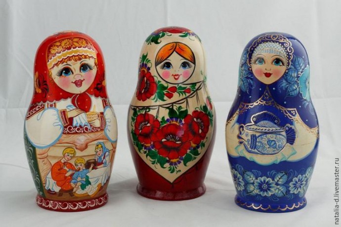 Шьём комплект чехлов "Матрёшки" для декоративных подушек: часть 1 Шьём комплект чехлов "Матрёшки" для декоративных подушек: часть 1