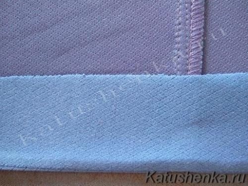 Обработка низа изделия